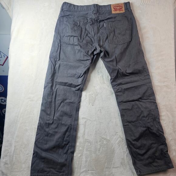 Levi's Jeans 514 Mens 36 32 WHITE TAB Gray Denim - Picture 1 of 11